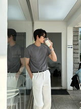 デイパーフェクトマッスルフィットアイスバンドショートスリーブTシャツ / Day Perfect Muscle Fit Ice Bundo Short-Sleeved T-Shirt (9 colors)