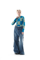 CHECK HOLE KNIT