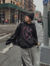 (UNISEX) ラビットウール起毛オーバーフード