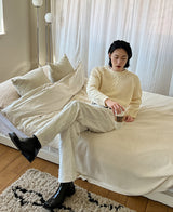 クロエダメージデニムパンツ (white)
