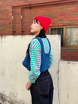 Verdant stripe T-shirts