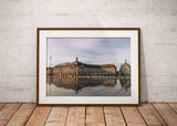 (A3) France Mirror Square of Bordeaux Water Poster