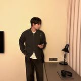 チップハチカラージップアップニットウェア / Chip Hachi Collar Zip-Up Knitwear (5 colors)