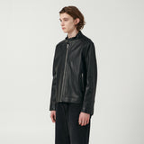 LAMBSKIN CHINA COLLAR JACKET