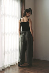 SOLAR PIGMENT BALLOON SWEAT PANTS (Khaki) / ソーラーピグメントバルーンスウェットパンツ