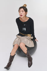 ディアアイレットTシャツ/Dear eyelet t (2 colors)