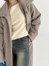 ソフトリップラインニット/Soft lip line knit (5color)