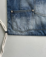 denim rope backpack