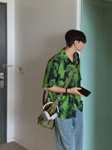 Tension Mold Hawaiian Short Sleeve Shirt (2color)