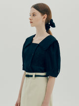 ドットビンテージブラウス / Dot vintage blouse - Black