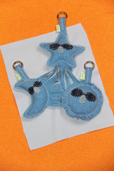 Blue Friends Keyring-sun