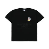 ミニベイビーフェイスキャットイヤープラグ半袖Tシャツ ブラック