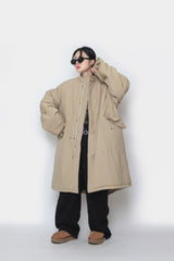 Long bomber  padded jacket