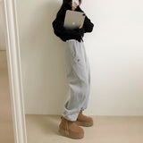 ナッピングエンブロイダリー2WAYジョガーパンツ / [Bellied made] napping embroidery two-way jogger pants