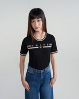 プリヴェバーロゴニッティドクロップドTシャツ