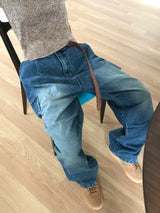 Cowhide mesh belt