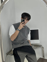 SP Napping Knit Vest  (4color)