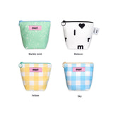 チェックジッパーポーチ (S size)(4design)