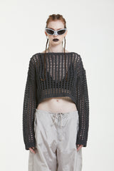バイクロップドニット/BAY CROPPED KNIT