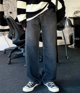 バルカンワイドデニムパンツ/BALCAN WIDE BLACK DENIM PANTS(ONE COLOR)