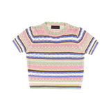 シャストライプセーター/シャSHASHA STRIPE SWEATER