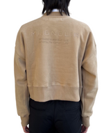 エンボスクロップドスウェット / Emboss Cropped Sweat-BEIGE