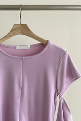ベルベットカットアウトウォーマーTシャツ / Velvet Cut-out Warmer t (4 colors)