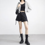 Rant see-through linen zip-up