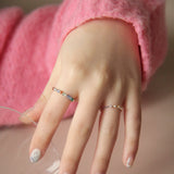 [CCNMADE] 菊 Silver Ring (Orange) (6691079782518)
