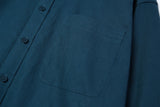 ニューカラースタンダードステッチリネンシャツS90/New Color Standard Stitch Linen Shirt S90 Dark Teal Blue