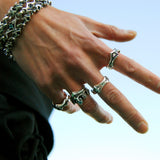 リッヒリングレットシルバーリング / Licht Ringlet silver ring (4595751387254)