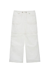 コンバーティブルパラシュートパンツ / CONVERTIBLE PARACHUTE PANTS (IVORY)