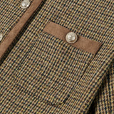 Leona tweed jacket BROWN
