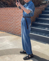 LE コールマンデニム半袖シャツ / LE Coleman Denim Short-Sleeved Shirt (Set - Up / 1 color)