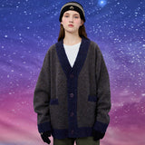 ボウクル2トーンカーディガン / Boucle two tone cardigan