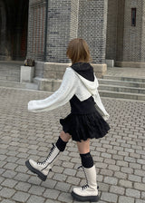 フードボレロカーディガン / Hooded bolero cardigan