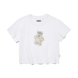 ウィッティバニートムボーイクロップTシャツ / WITTY BUNNY TOMBOY CROP T-SHIRT [WHITE]