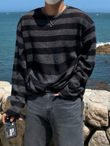 ストライプパンチロングスリーブニット / STRIPED PUNCHING LONG SLEEVE KNITWEAR(3COLOR)