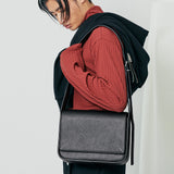 コーナースティッチペーブクロスバッグ / [L size]coner stitch pave cross bag