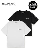 UNISEX ピマコットンレイヤード2パックショートスリーブ(FCD2TS111M)