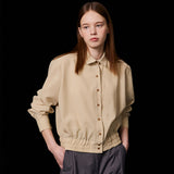 Spring banding shirt_lemon grass