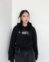 SEMI CROP STACK LOGO HOODIE