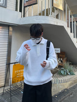 キャンディーデイリールーズフィットカラニット/CANDY DAILY LOOSE FIT KARA KNIT