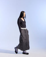 STRING LAYERED SLEEVE (BLACK)