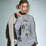 [NF]ロックスタープリントニットＴシャツ