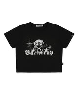 [PPG X FANCY] P.P.G BASIC CROP TEE (BLACK)_F23PG1010