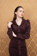 volume sleeve dress (6651910652022)