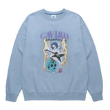 ROCKING SKELETON SWEATSHIRT BLUE(CV2CSUM462A) (6685210280054)