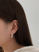 [925silver] メロディーハートピアス / [925silver] Melody heart earrings