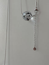 ドットクリアボールネックレス/dot clear ball necklace